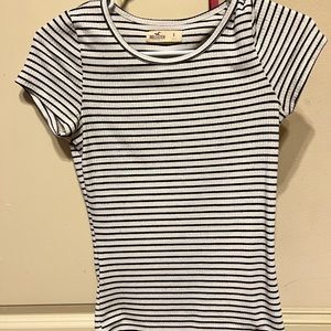 White and black Hollister top S